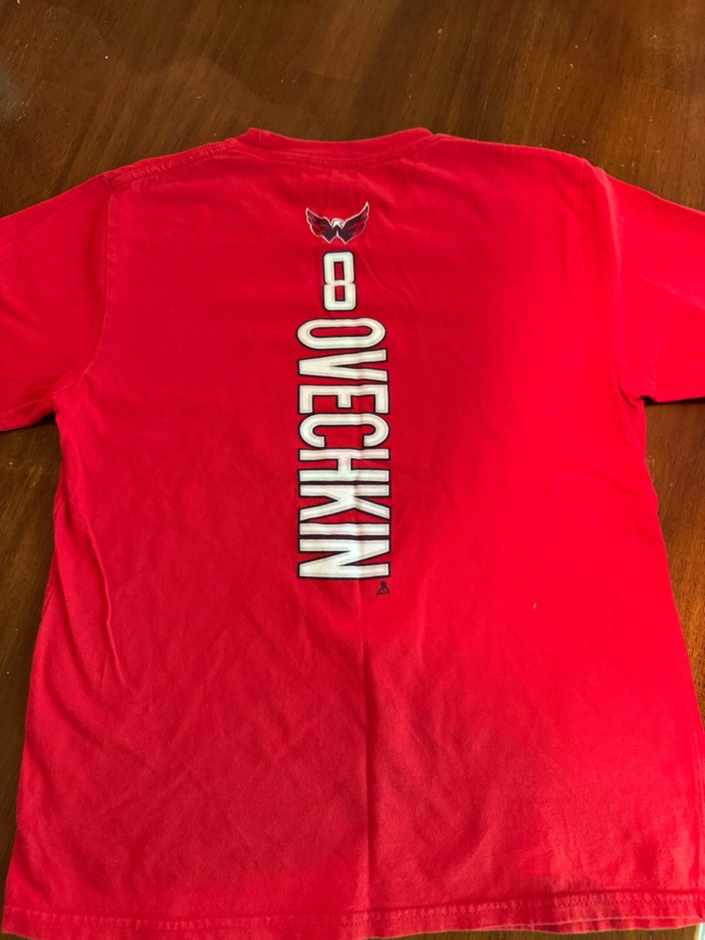 Red Ovechkin #8 Washington Capitals Graphic T-Shirt Youth Size M